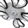 Ceiling Fan Light Reversible Airflow 5 Blades Mount Lighting APP/Remote Dimmable