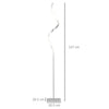 Modern Spiral Floor Lamp Dimmable Standing Lamp for Living Room Bedroom Office