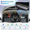 Battery Powered 4WD Sports Toy Car Lamborghini Licensed 12V Ride on Car-Grey