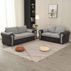 Upholstered Fabric 2 3 Seater Sofa Suite Couch Settee Set Padded Seat Furniture