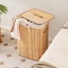 Laundry Hamper 72L Bamboo Laundry Basket Collapsible Dirty Laundry Organizer