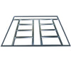 Galvanized Steel Garden Metal 6 x 4ft 2 Sheds Outdoor Storage Ventilation W Base