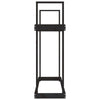 Camerina Firewood Rack Black 110x35x108.5 Solid Wood Pine,Firewood R8A5