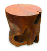 Solid Teak Root Side Table 40cm - Handmade - Indoor & Outdoor