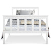 Wooden Bed 3ft Single Size Bed Soild Pine Wood Bed Frame for Adults, Kids White