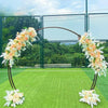 Metal Circle Wedding Arch Frame Moongate Backdrop Free Standing Events Venue UK