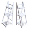 3 Tier Wooden Plant Display Stand Folding Ladder Shelf Bookcase Storage Rack UK