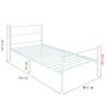 Simple Budget metal bed Single bed Frame w/Mattresses Option Bedroom Furniture