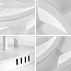LED Ceiling Light V-shaped 5 Heads Chandelier Remote Lamp for Dining Bedroom