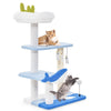 Ocean-themed Cat Tree 3-level Cat Tower Activity Center Sisal Scratching Posts