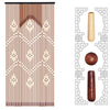 90x175CM 32-lines Wooden Beads String Door Curtain Room Entrance Divider Decor
