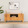 TV Cabinet Brown and Black 105x33.5x46 Solid Wood K3L3