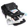 New Mens Travel Backpack PU Leather Satchel Laptop Bag Camping Hiking Rucksack