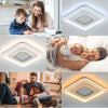 LED Modern Chandelier Lamp White Frame RGB Ceiling Light Livingroom Ceiling Bkvs