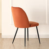2/4/6 Velvet Suede Dining Chairs Upholstered seat with Metal Legs Kitchen Chairs