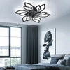 63cm 3 Blades Dimmable Ceiling Fan with Lighting LED Light APP Bluetooth Control
