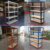 Garage Racking 5 Tier Shelving Unit Boltless Heavy Duty Metal Shelf Shed Storage