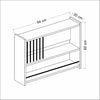 TERRA KITCHEN SHELF 80CM - WHITE
