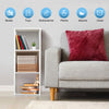 White Storage Cube 2-5 Shelf Bookcase Wooden Display Unit Organiser Furniture