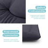 Double Japanese Floor Mattress Futon Mattress w/ Carry Bag-Black