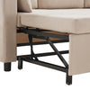 L-Shaped Corner Sofa, 3 Seater Pull out Sofa, Settee Sofa Bed with Storage