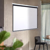 Pull Down Manual Projector Screen Ceiling Wall Mount 4:3/ 16:9 Home Office Movie
