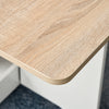 Foldable Dining Table Kitchen Drop-Leaf Table with Storage Shelf for 4-6 People
