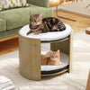 2-Level Cat House Pet Cat Bed Bunk Sleeping Snuggle Condo House Fluffy Cushion