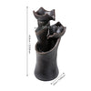 Solar Water Feature Fountain for the Outdoor Garden Water Fountain w/LED Light