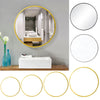 Modern Circle Wall Mirror Metal Framed Round Bathroom Mirror Hallway Porch Decor