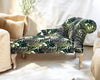 Elegant Upholstered Palm Leaf Chaise Longue Sofa with Right Armrest Cozy Lounge