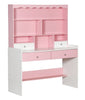 Kids Children Wooden Free Standing Study Writing Room Table Desk Shelves Drawers
