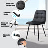 Set of 4 Dining Chairs High Back Velvet Kitchen Chair Modern Wood Legs Home UK