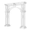 Heavy Duty Wedding Arch Frame Backdrop Stand Birthday Party Props Column Pillar