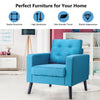 Modern Upholstered Accent Sofa Chair Button Tufted Armchair Leisure Lounge Chair