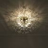 LED Ceiling Light Firework Pendant Vintage Lampshade Chandelier Crystal Droplets