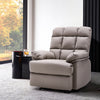 Upholstered Bonded Leather Armchair Adjustable Sofa Recliner Chair with Footrest