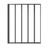 Bath Shower Screen 5 Folding Wet Room Black Frame Safety Glass Panel 1200x1400mm