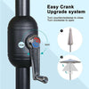 2.7M Outdoor Garden Parasol Sun Shade Patio Round Umbrella Crank Tilt Canopy