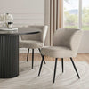 Dusk Mabel Natural Chenille Set of 2 Dining Chairs RRP £144