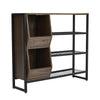 Industrial Storage Shoe Rack Shelf Steel Frame Hallway Organizer Console Table
