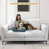 Luxury 2 Seater polyester Fabric Couch Sofa Armchair Comfortable Living Room New
