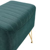 Vanity Makeup Chair Velvet Padded Footstool Pouffe Stool Ottoman Rest Seat Bench