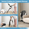 Baby Foldable High Chair Portable Feeding Sleep Playing Chair with wheels