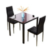 Round Square Rectangular Dining Table 2/4 Wooden Chairs Kitchen Room Restaurant