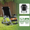 NAIZEA Outdoor Padded Lawn Recliner Zero Gravity Chair Folding Chaise Chairs