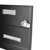 Lockable Metal Secure Mailbox Letter Post Box Wall Hanging Garden Gate Ornament
