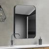 Black Rectangle Metal Framed Mirror Glass Wall Mounted Vanity Bathroom Bedroom