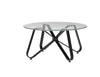 Round Tempered Glass Coffee, Nordic minimalist Sofa, Modern Side, End Table