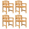 5-Piece Garden Dining Set - Solid Teak Wood Construction - Suitable for M1T1